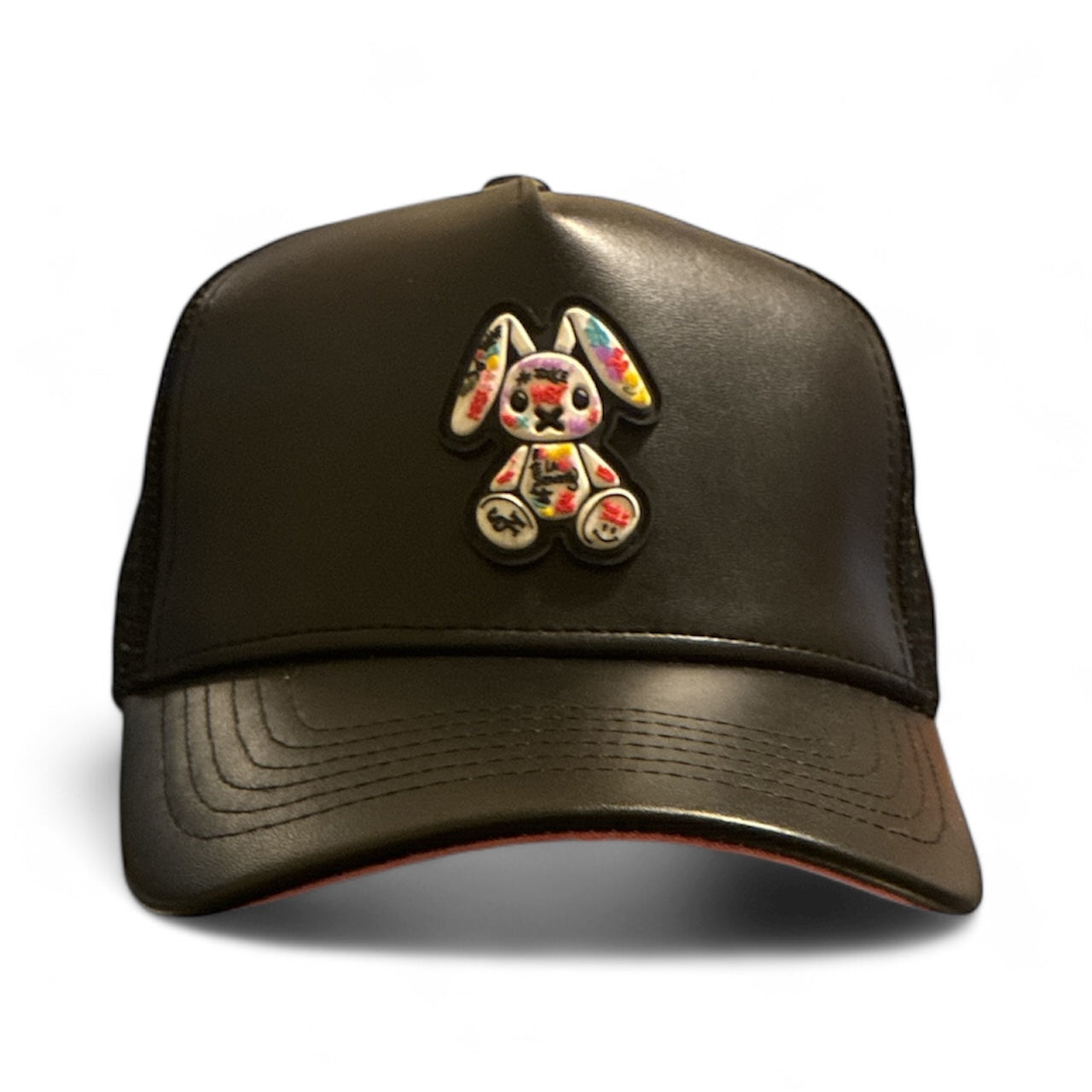 S.N. LEATHER TRUCKER HAT